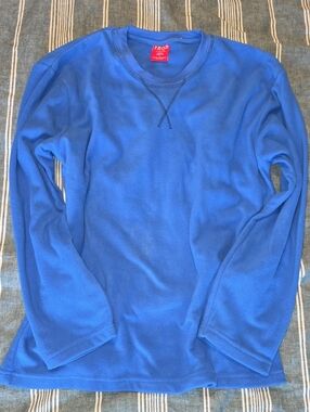 Izod Men's Royal Blue Long Sleeve Crewneck Pullover